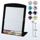 brnyzm2 display display unidades piercing nariz plata doblarlo tu mismo cz redonda colores variados