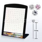 brnyzm display expositor 120 piercing nariz doblar tu mismo plata 0 6mm zirconia redondas 1 5mm distribuidor