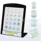 brpg113 display 24 plug doble flare luna opalita 6g 4mm 12 12mm venta por mayor