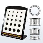 brpg149c display 20 dilatadores tunel doble flare acero rosca interna 2g 916 6mm 14mm distribuidor