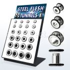 brpg89 display 24 dilataciones tunel tornillo anillo goma decorativo 3mm 12mm al por mayor