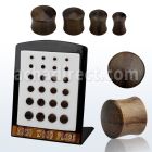 brpwn display 24 dilataciones plug doble flare madera sono 3mm 12mm distribuidor mayorista