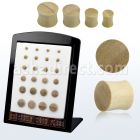 brpwy display 24 dilataciones plug doble flare madera cocodrilo 3mm 12mm distribuidor