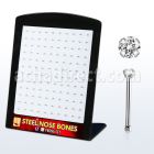 brs116 display 120 piercing nariz hueso acero quirurgico zirconia redonda 1 5mm mayorista