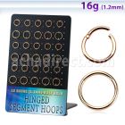 brsegh7 board rose gold steel hinged segment ring 