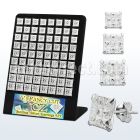 brsqv9 display 36 pares piercings oreja plata 925 zirconia claras cuadradas corte lujoso 6mm 8mm distribuidor mayorista