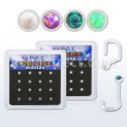 bxbinswo caja 16 piercing nariz l bio flexible 1mm opalos sinteticos redondos 1 5mm al por mayor