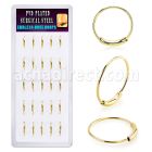 bxend2 gold pvd 316l steel endless nose rings display 25