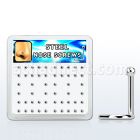 bxnsb18 caja 52 piercing nariz l acero quirurgico brillo espejo distribuidor mayorista