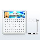 bxnsb caja 52 piercing nariz l acero quirurgico brillo espejo al por mayor