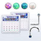 bxsop3 caja 36 piercing nariz l acero quirurgico opalos sinteticos redondos 1 5mm distribuidor