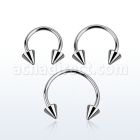 cb20cn barbell circular acero quirurgico conos 3mm distribuidor