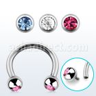 cbe2cin barbell circular acero quirurgico bolas joya 3mm rosca interna al por mayor