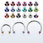 cbemj3l barbell circular diametro acero 316l bolas multi joya 3mm acero 316l usar como arete al por mayor