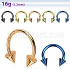 cbetcn4 barbell circular acero quirurgico anodizado conos 4mm distribuidor mayorista