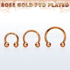 cbettb barbell circular acero quirurgico pvd oro rosa bolas 3mm mayorista