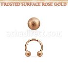 cbettfo3 barbell circular acero 316l oro rosa bolas acero esmerilado 3mm distribuidor