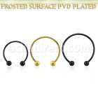 cbmtfo5l barbell circular diametro acero 316l anodizado bolas 5mm acero esmerilado usar como arete mayorista