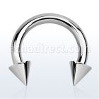 cbrcn10 barbell circular acero quirurgico 2 5mm conos 6mm rosca interna al por mayor