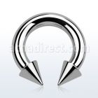 cbrcn6 barbell circular acero quirurgico 4mm conos 7mm rosca interna al por mayor