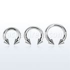 cbrcn8 barbell circular acero quirurgico 3mm conos 6mm rosca interna venta