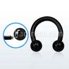 cbrt12s barbell circular acero 316l pvd 2mm bolas 5mm rosca externa al por mayor