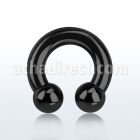 cbrt2 barbell circular acero quirurgico pvd negro 6mm bolas 10mm rosca interna distribuidor mayorista