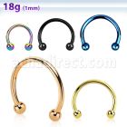 cbt18b2 barbell circular acero quirurgico anodizado negro 1mm bolas 2mm distribuidor mayorista