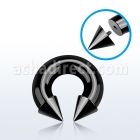 cbtcn00 barbell circular acero quirurgico pvd negro 10mm conos 12mm rosca interna 16mm distribuidor mayorista