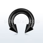 cbtcn4 barbell circular acero quirurgico pvd negro 5mm conos 7mm rosca interna venta