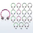 cbtlfr5a barbell circular acero quirurgico pvd rayas cebra bolas 5mm multi cristal ferido puntos mayorista