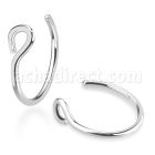 clnh20 316l steel non piercing clipon nose ring
