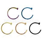 cltns20 piercing nariz falso acero 316l anodizado 0.8mm distribuidor mayorista