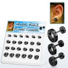 dacb125 display acrilico 24 dilataciones tunel falsas acero quirurgico pvd negro distribuidor mayorista