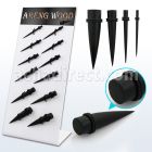 dapg95 display 12 expansores madera areng organica anillos goma dobles 3mm 10mm venta