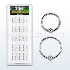 dbcr2 caja 25 aros bola presion acero quirurgico 1mm bola cierre 2 5mm 8mm 10mm distribuidor