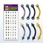 dbnem9 caja 25 bananas ceja acero quirurgico bolas conos 3mm 8mm 10mm distribuidor mayorista