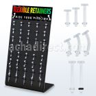 dfr40 display 40 retenedores retainers flexibles piercings labio ceja piercings ombligo lengua distribuidor mayorista