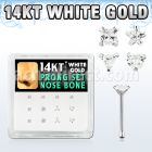 dgys28 venta por mayor caja 12 piercing nariz doblar tu mismo oro 14 kts 0 6mm cristal redondo 1 5mm al por mayor