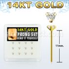 dgys3 caja 12 piercing nariz doblar tu mismo oro 14 kts 0 6mm zirconita redonda corazon 3mm distribuidor