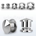 dhpg de acero 316l espejo pulido plug hueco rosca interna pincho al por mayor