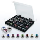 dmbj6 caja display 200 bolas joya bisel 5mm 6mm rosca venta