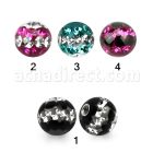 dmfr5 bola 5mm multi cristal ferido triple linea rosca distribuidor