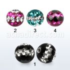 dmfr6 bola 6mm multi cristal ferido triple linea rosca distribuidor mayorista