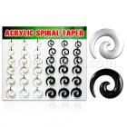 dmxp3 display 36 expansores espiral acrilico negro blanco 2 5mm 8mm venta
