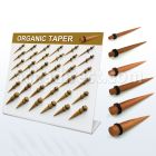 dmxp5 display 36 expansores madera sawo anillos goma dobles 1 venta