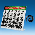 dmxp6a display 36 expansores espiral acrilico negro 2 5mm 8mm al por mayor