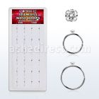 dnsm150 caja 24 aro continuo nariz plata 925 0 6mm zirconia redonda 1 5mm 516 & 38 8mm & 10mm distribuidor mayorista