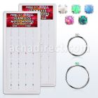 dnsm153 caja 24 aro continuo nariz plata 925 0 6mm opalos sinteticos redondos 1 5mm 516 & 38 8mm & 10mm distribuidor mayorista