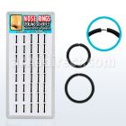 dnsm20 display 40 aros nariz continuos plata 925 negro 1mm 8mm 10mm distribuidor mayorista